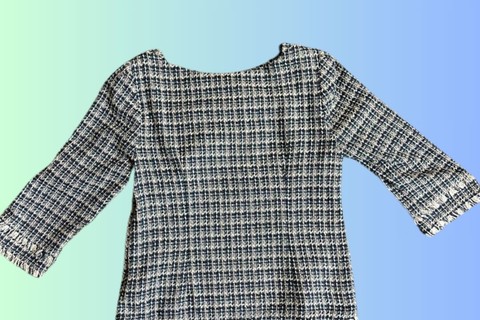 Image of black and gray blouse